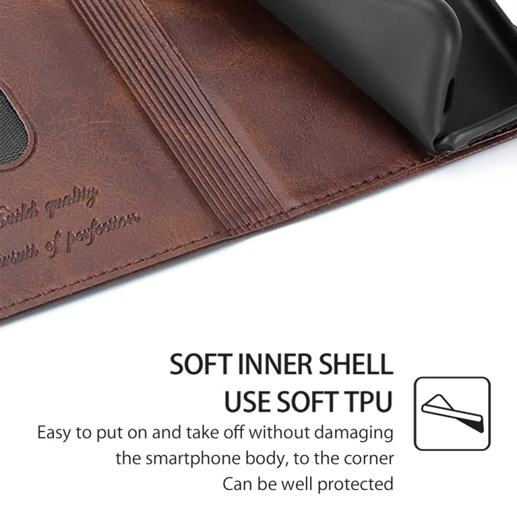 For vivo Y03 4G Cow Texture Magnetic Leather Phone Case