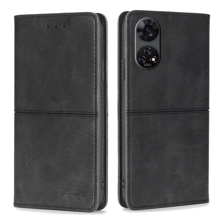 For ZTE Anshin Family Cow Texture Magnetic Leather Phone Case