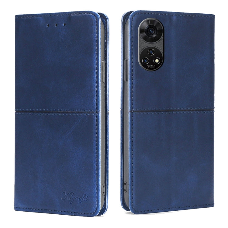 For ZTE Anshin Family Cow Texture Magnetic Leather Phone Case