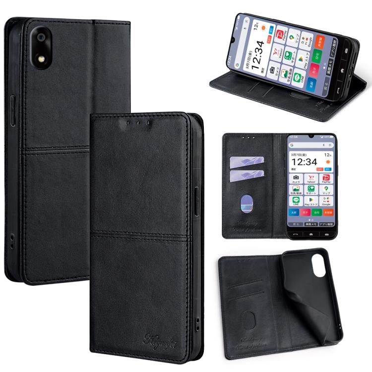 For ZTE Kantan Sumaho 4 A402ZT Cow Texture Magnetic Leather Phone Case