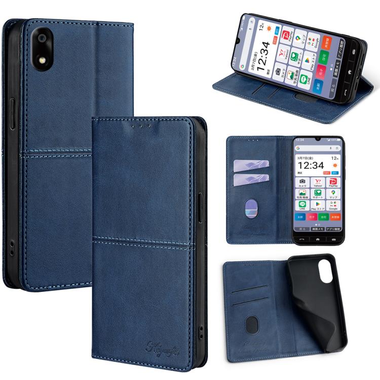 For ZTE Kantan Sumaho 4 A402ZT Cow Texture Magnetic Leather Phone Case