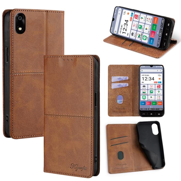 For ZTE Kantan Sumaho 4 A402ZT Cow Texture Magnetic Leather Phone Case
