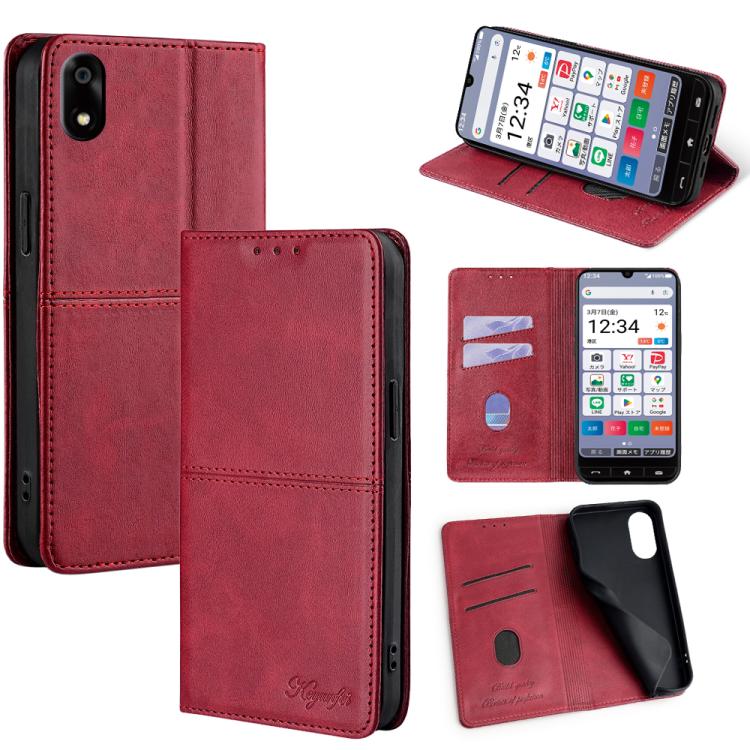 For ZTE Kantan Sumaho 4 A402ZT Cow Texture Magnetic Leather Phone Case
