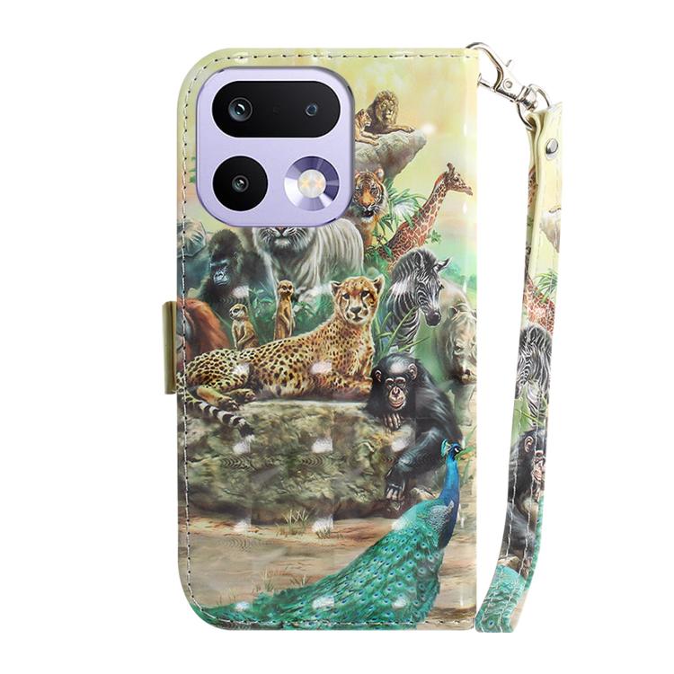 For Realme 16 Pro 5G 3D Colored Flip Leather Phone Case