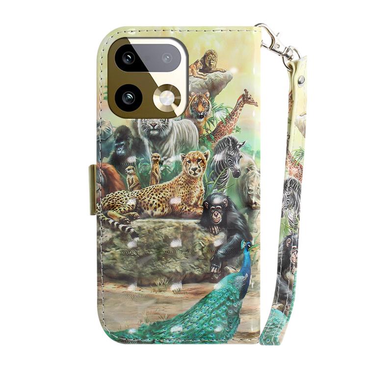 For Realme 16 Pro+ 5G 3D Colored Flip Leather Phone Case