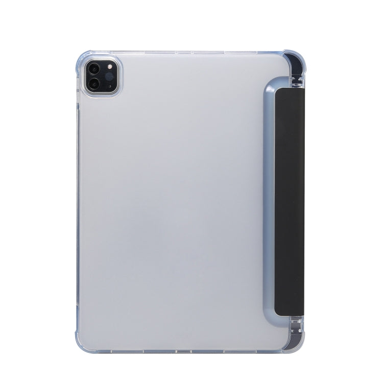 3-folding Electric Pressed Skin Texture Leather Smart Tablet Case For iPad Pro 11 2022/2021/2020