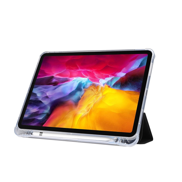 3-folding Electric Pressed Skin Texture Leather Smart Tablet Case For iPad Pro 11 2022/2021/2020