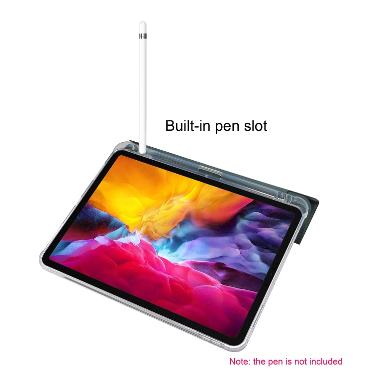 3-folding Electric Pressed Skin Texture Leather Smart Tablet Case For iPad Pro 11 2022/2021/2020