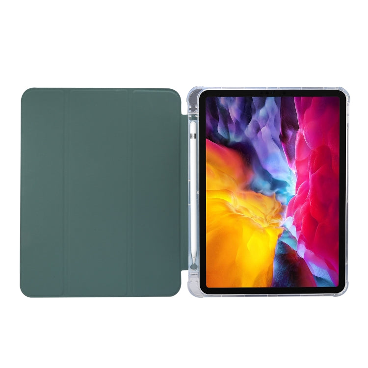 3-folding Electric Pressed Skin Texture Leather Smart Tablet Case For iPad Pro 11 2022/2021/2020