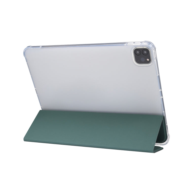 3-folding Electric Pressed Skin Texture Leather Smart Tablet Case For iPad Pro 11 2022/2021/2020