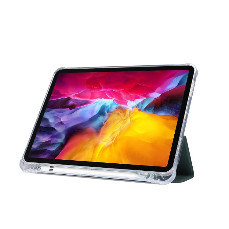 3-folding Electric Pressed Skin Texture Leather Smart Tablet Case For iPad Pro 11 2022/2021/2020