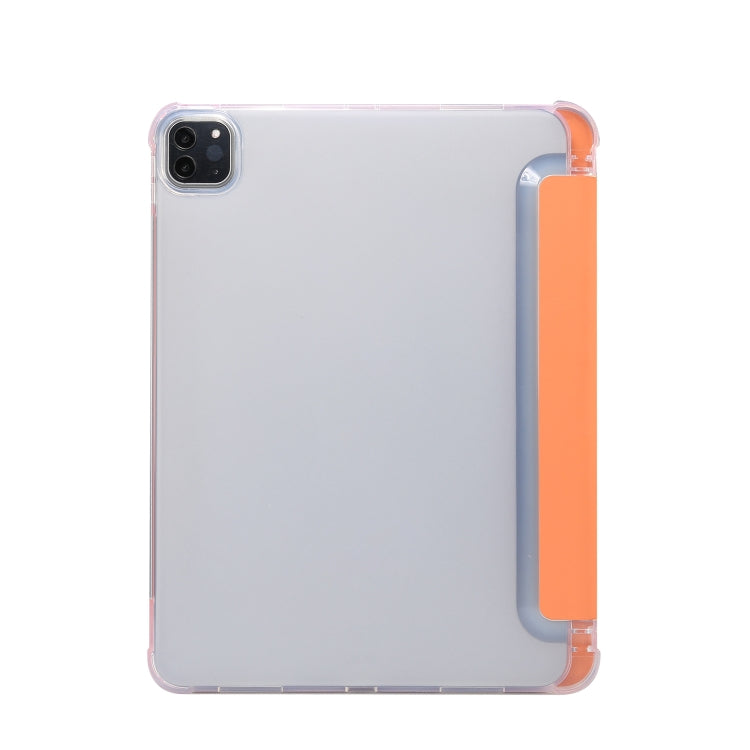 3-folding Electric Pressed Skin Texture Leather Smart Tablet Case For iPad Pro 11 2022/2021/2020