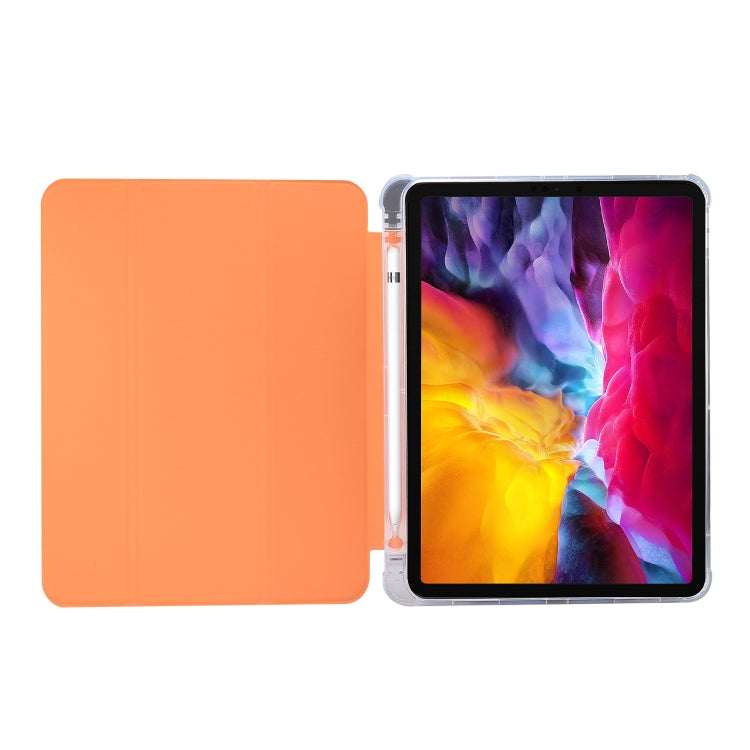 3-folding Electric Pressed Skin Texture Leather Smart Tablet Case For iPad Pro 11 2022/2021/2020