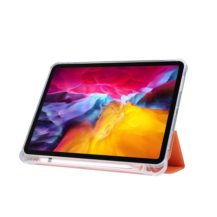 3-folding Electric Pressed Skin Texture Leather Smart Tablet Case For iPad Pro 11 2022/2021/2020