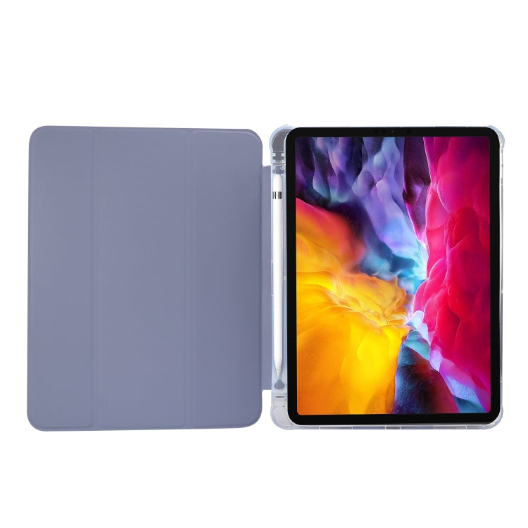 3-folding Electric Pressed Skin Texture Leather Smart Tablet Case For iPad Pro 11 2022/2021/2020