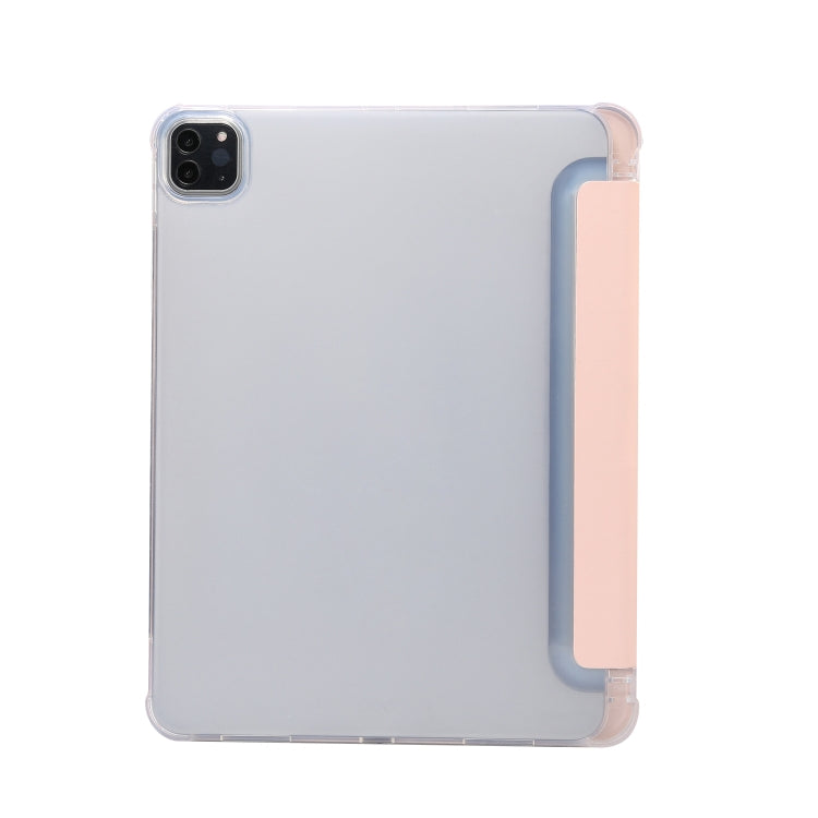 3-folding Electric Pressed Skin Texture Leather Smart Tablet Case For iPad Pro 11 2022/2021/2020