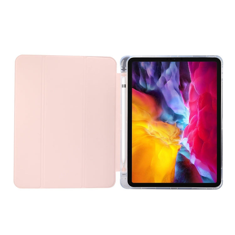 3-folding Electric Pressed Skin Texture Leather Smart Tablet Case For iPad Pro 11 2022/2021/2020
