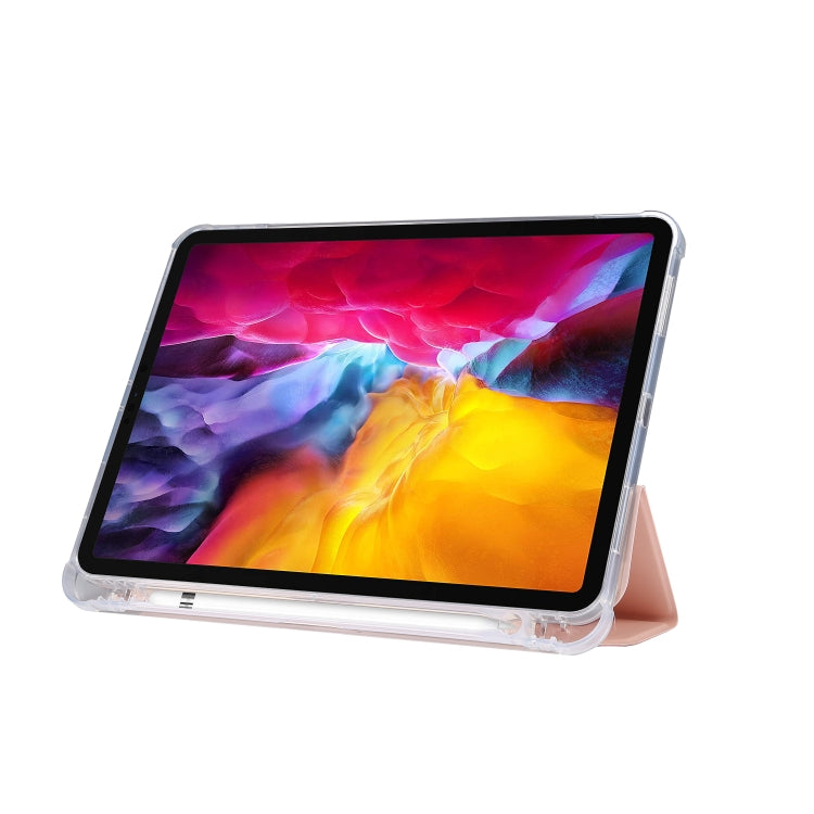 3-folding Electric Pressed Skin Texture Leather Smart Tablet Case For iPad Pro 11 2022/2021/2020