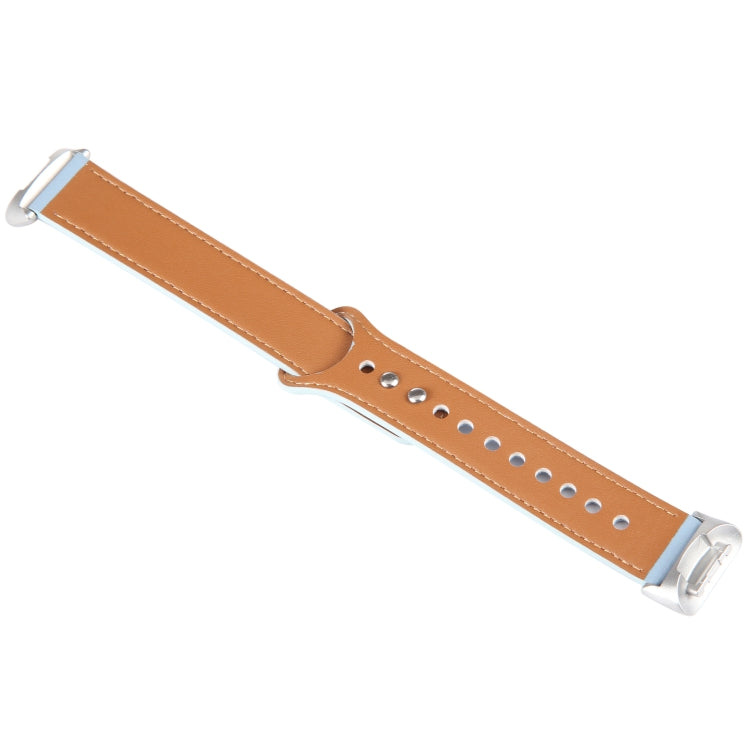 For Fitbit Charge 5 PU Leather Replacement Watch Band