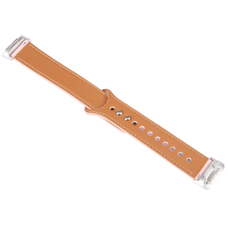 For Fitbit Charge 5 PU Leather Replacement Watch Band