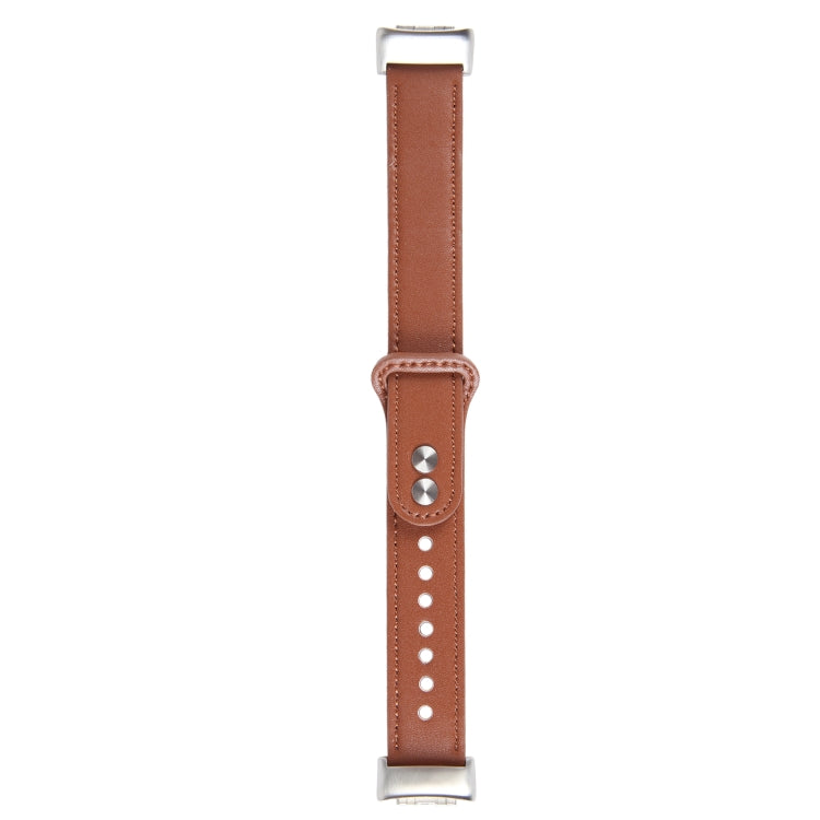 For Fitbit Charge 5 PU Leather Replacement Watch Band