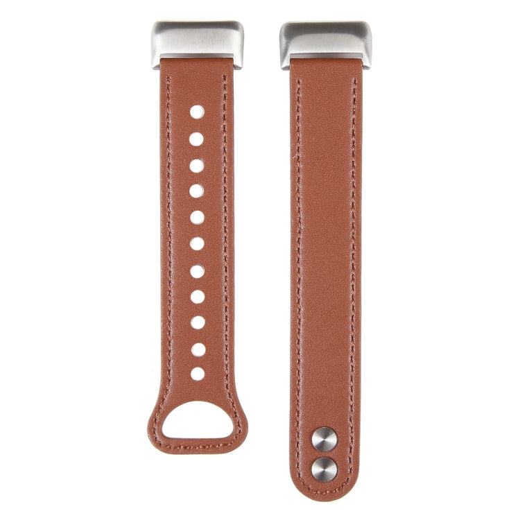 For Fitbit Charge 5 PU Leather Replacement Watch Band