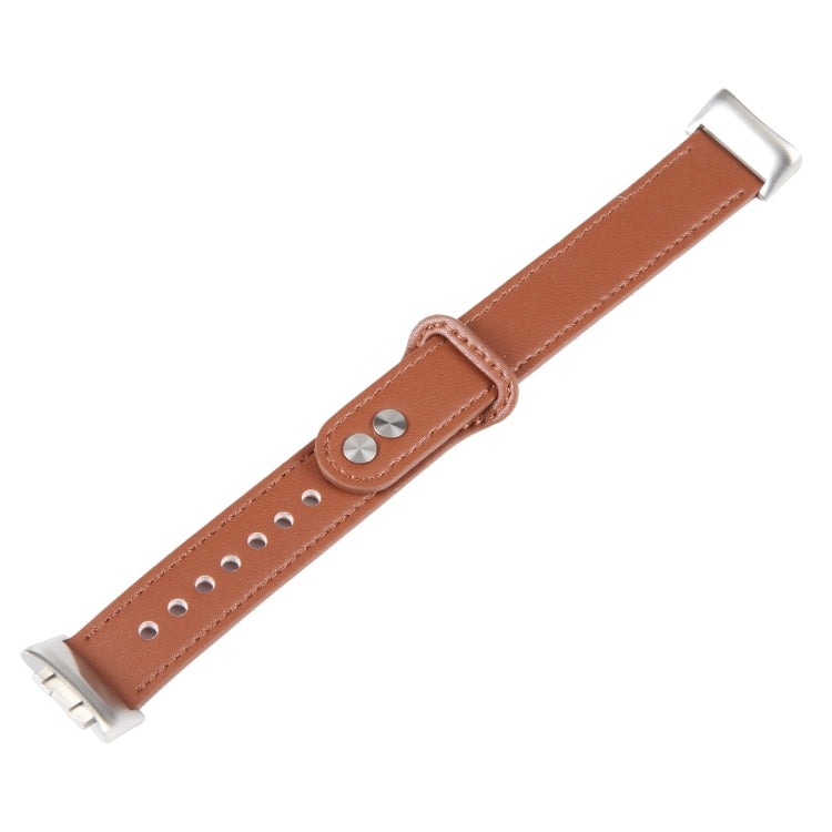 For Fitbit Charge 5 PU Leather Replacement Watch Band