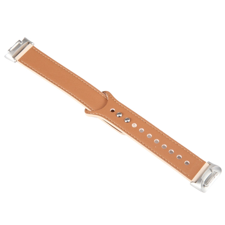For Fitbit Charge 5 PU Leather Replacement Watch Band