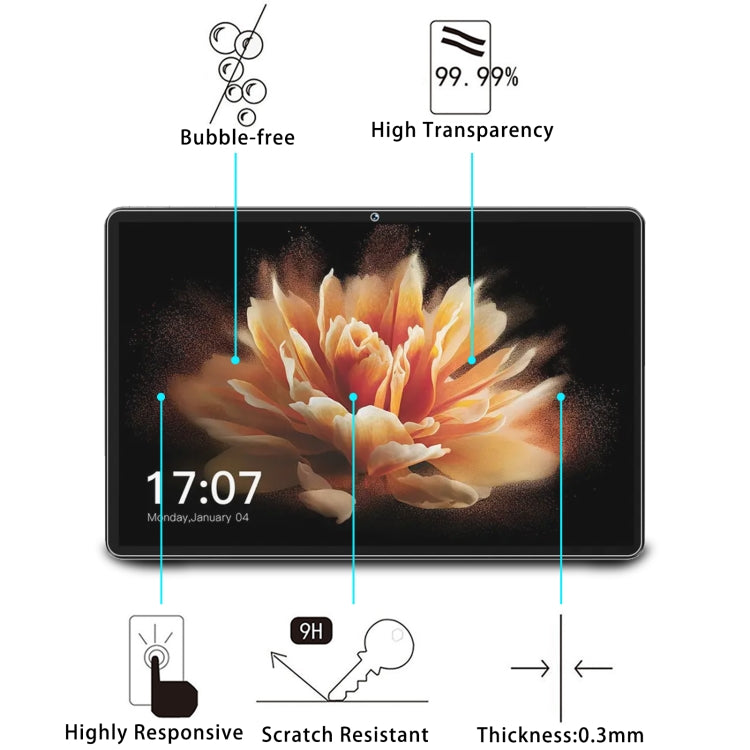 For BMAX MaxPad I10 Pro 10.1 25pcs 9H 0.3mm Explosion-proof Tempered Glass Film