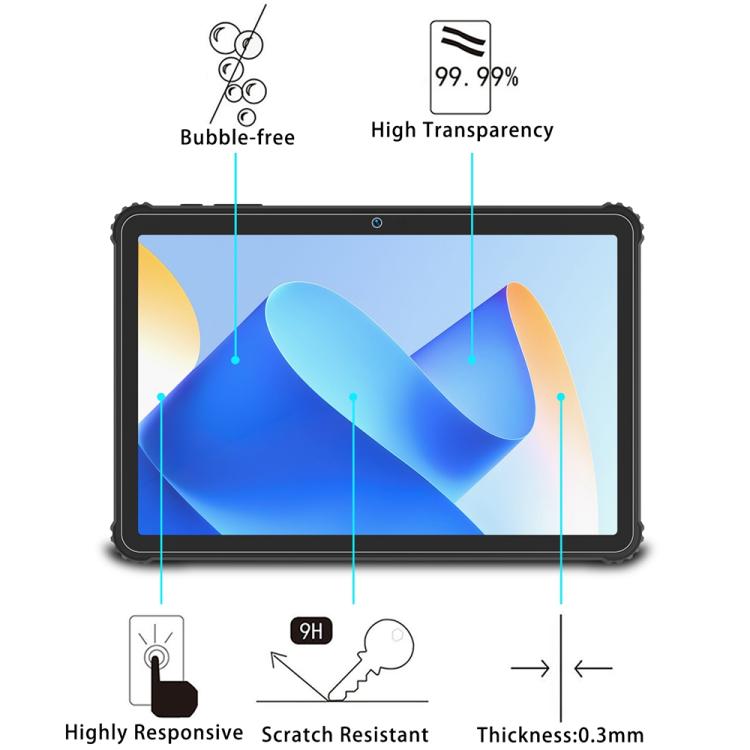 For BMAX MaxPad I10 S Pro 25pcs 9H 0.3mm Explosion-proof Tempered Glass Film