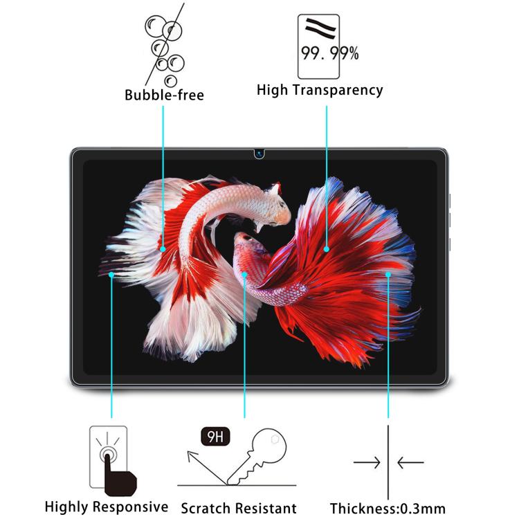 For BMAX MaxPad I11 Plus 10.4 25pcs 9H 0.3mm Explosion-proof Tempered Glass Film