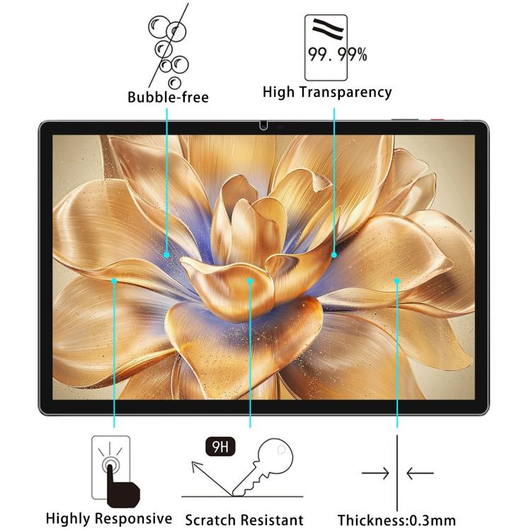 For BMAX MaxPad I13 13.3 inch 25pcs 9H 0.3mm Explosion-proof Tempered Glass Film