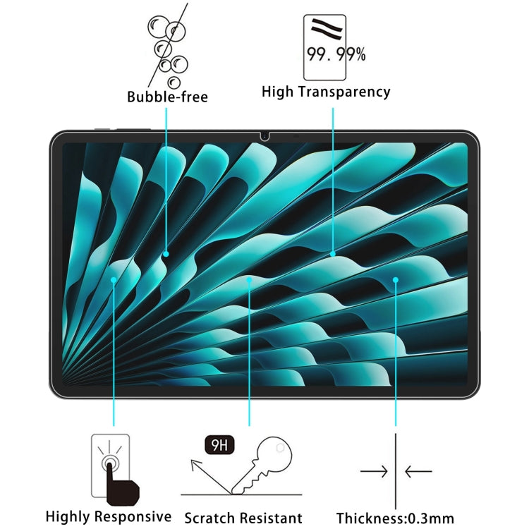 For Doogee Tab G6 Pro / T40 Pro 12 inch 9H 0.3mm Explosion-proof Tempered Glass Film