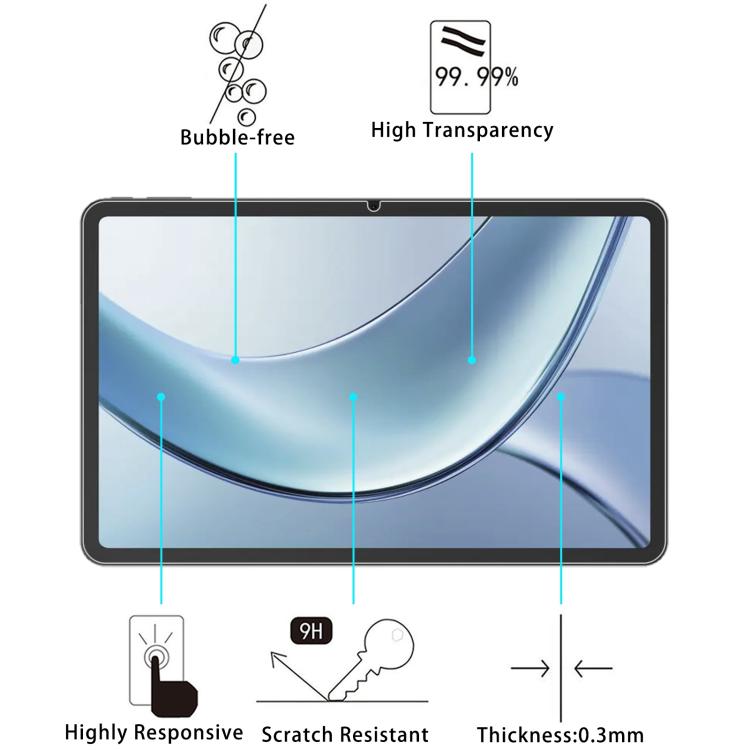 For Doogee V Pad 12 inch 2pcs 9H 0.3mm Explosion-proof Tempered Glass Film