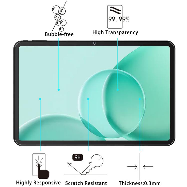 For Doogee Tab G6 Max 13.4 2pcs 9H 0.3mm Explosion-proof Tempered Glass Film
