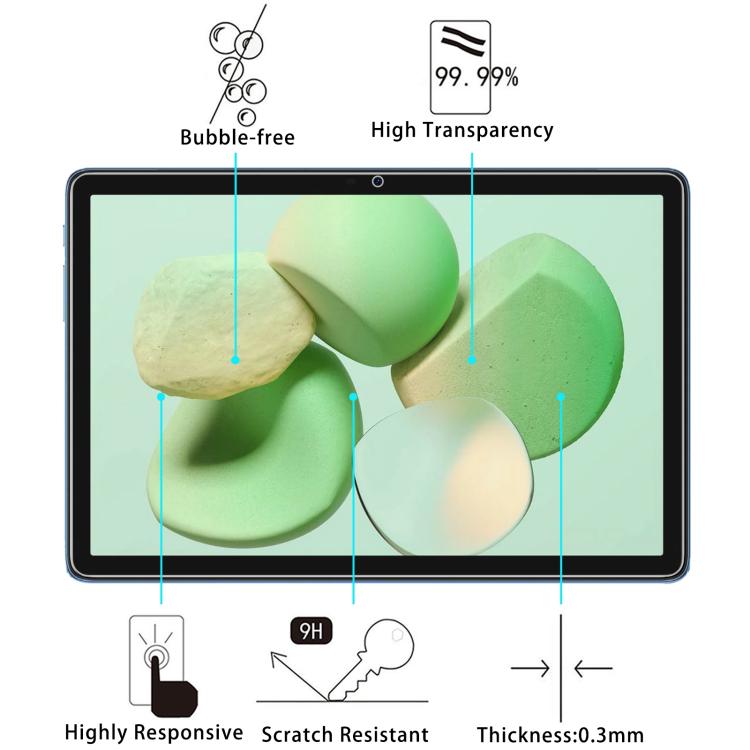 For Doogee T10W 10.1 25pcs 9H 0.3mm Explosion-proof Tempered Glass Film
