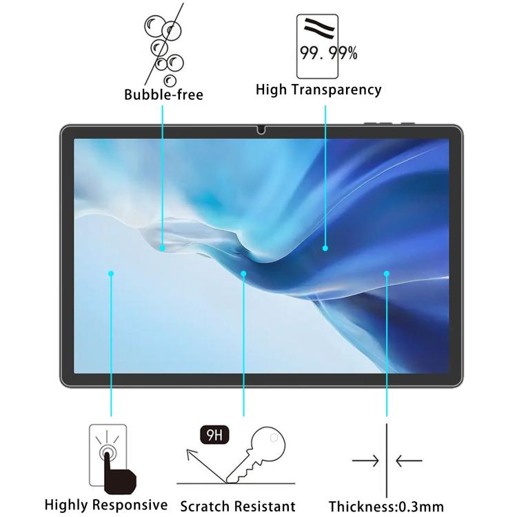 For Doogee Tab E3 Pro 13 inch 25pcs 9H 0.3mm Explosion-proof Tempered Glass Film
