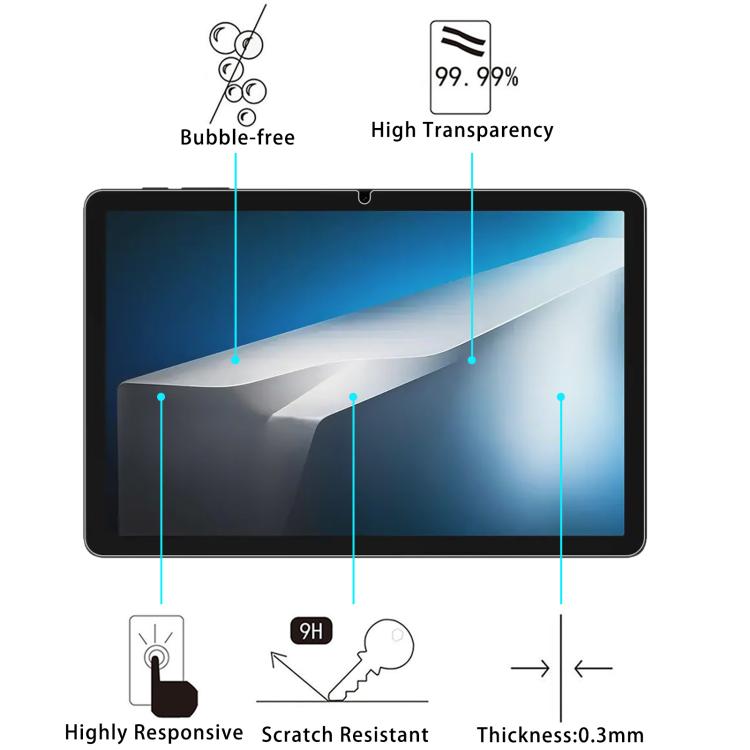 For Doogee Tab A9 Pro Plus 11 inch 25pcs 9H 0.3mm Explosion-proof Tempered Glass Film