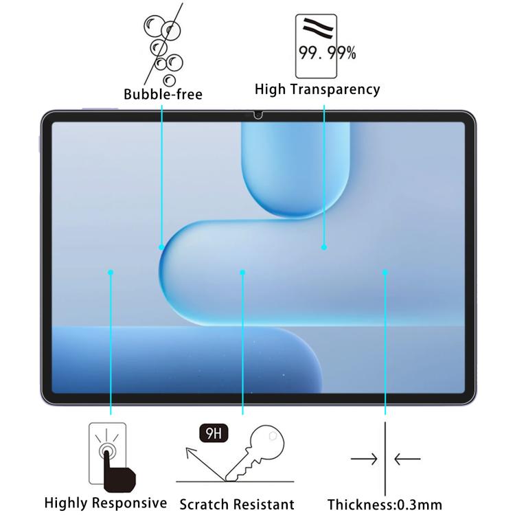 For Honor Pad X10 Pro 11.5 2pcs 9H 0.3mm Explosion-proof Tempered Glass Film
