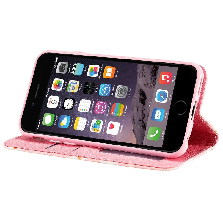 For iPhone 6 / 6s Glittering Daisy Magnetic Horizontal Flip Leather Case with Holder & Card Slots & Photo Frame