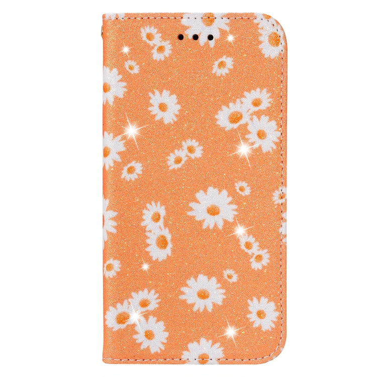 For iPhone 6 / 6s Glittering Daisy Magnetic Horizontal Flip Leather Case with Holder & Card Slots & Photo Frame