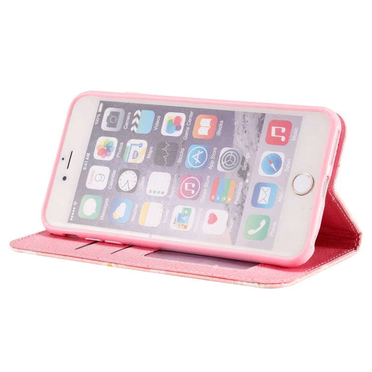For iPhone 6 Plus Glittering Daisy Magnetic Horizontal Flip Leather Case with Holder & Card Slots & Photo Frame