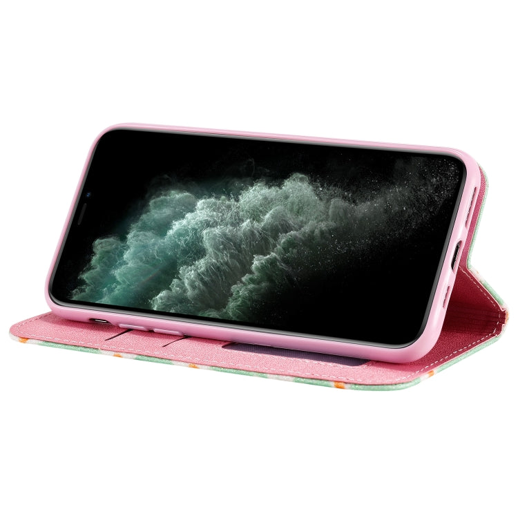 For iPhone 11 Pro Glittering Daisy Magnetic Horizontal Flip Leather Case with Holder & Card Slots & Photo Frame