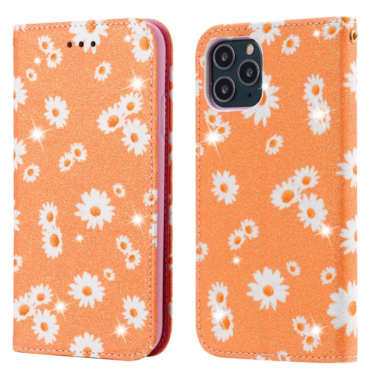 For iPhone 11 Pro Glittering Daisy Magnetic Horizontal Flip Leather Case with Holder & Card Slots & Photo Frame