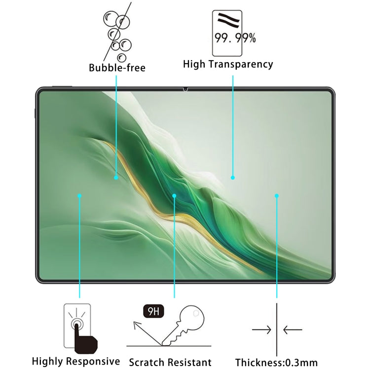 For Honor Magic Pad2 12.3 25pcs 9H 0.3mm Explosion-proof Tempered Glass Film