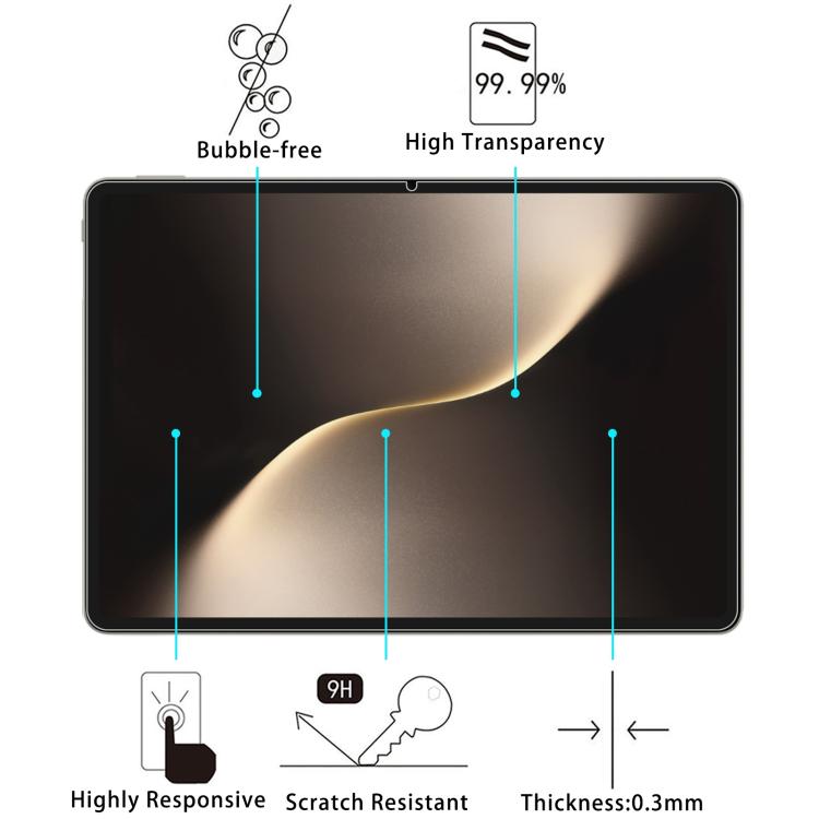 For Honor MagicPad3 / MagicPad 3 Pro 25pcs 9H 0.3mm Explosion-proof Tempered Glass Film