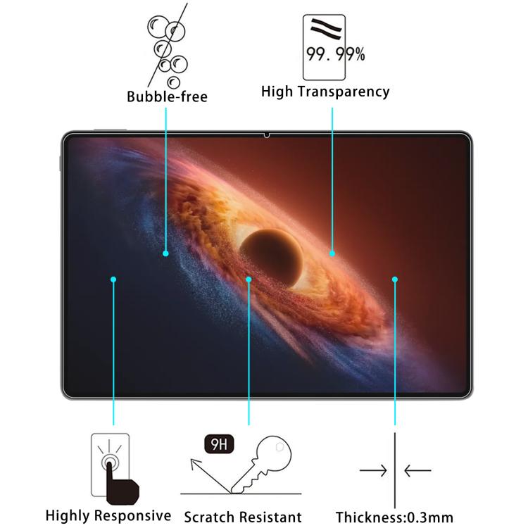 For Honor Magicpad4 12.3 inch 25pcs 9H 0.3mm Explosion-proof Tempered Glass Film