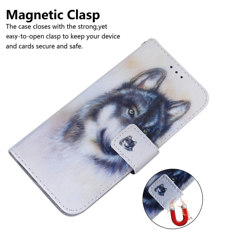 For iPhone 16 Coloured Drawing Flip Leather Phone Case