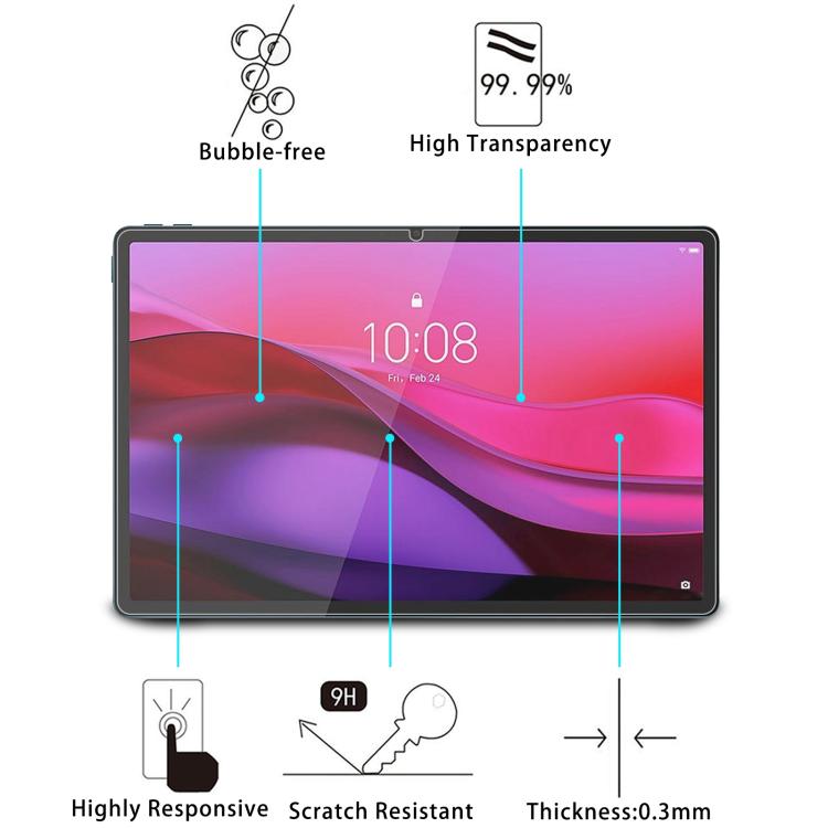 For Lenovo Yoga Tab Plus 12.7 9H 0.3mm Explosion-proof Tempered Glass Film