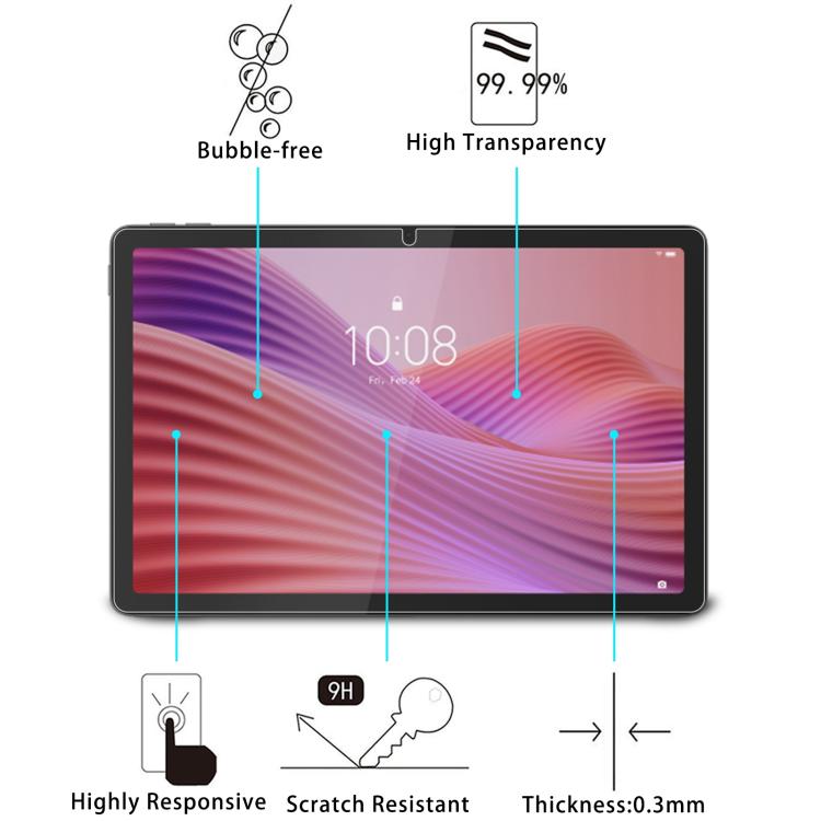 For Lenovo Tab 2025 10.1 / Tab S10 9H 0.3mm Explosion-proof Tempered Glass Film